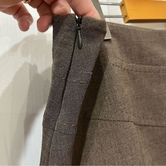 Tribal brown side zipper skirt with lining size small - Picture 5 of 9